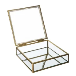 Lot de 2 Boîtes à Bijoux Métal Spirit Doré