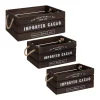 Lot de 3 cagettes en bois DENYS