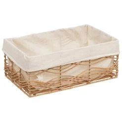 Lot de 4 cagettes en rotin
