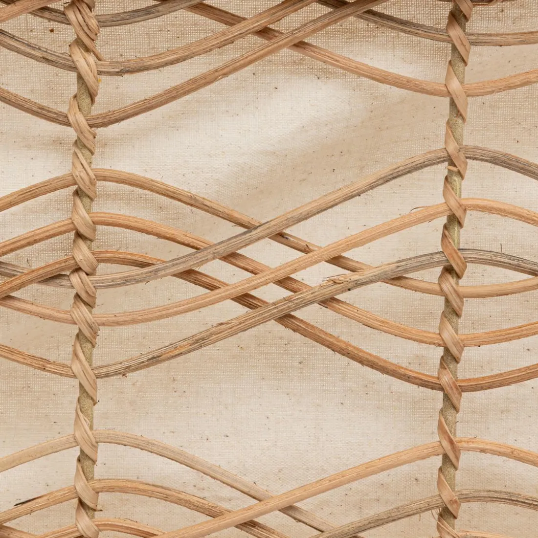Lot de 4 cagettes en rotin