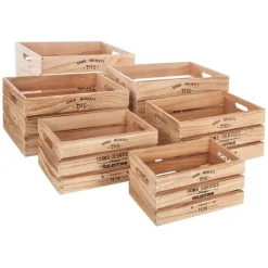 Lot de 6 caisses cagettes Factory