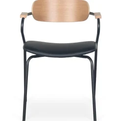 Lot de 4 chaises design Paradox Bois et Simili Noir