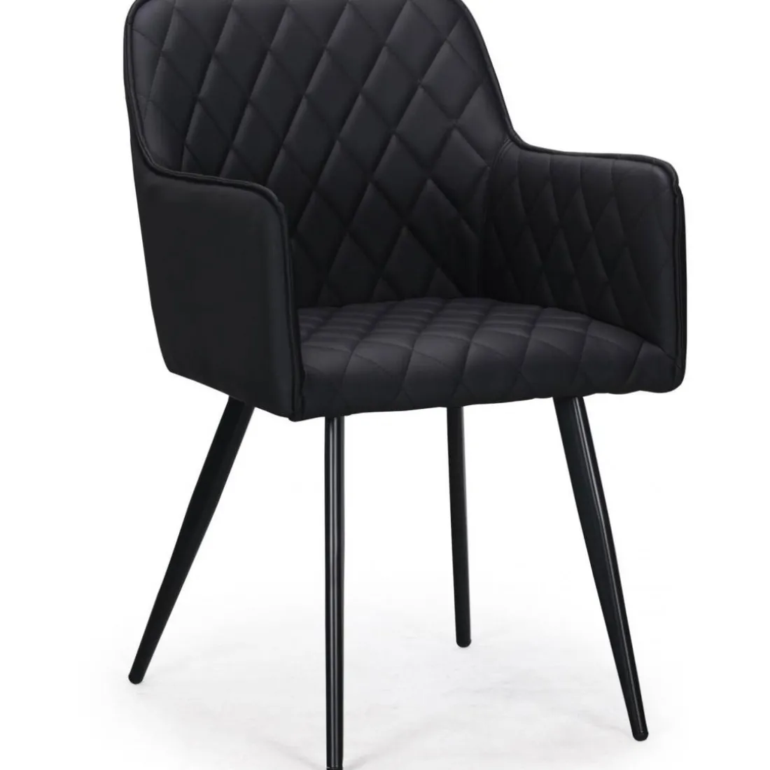 Lot de 2 Chaises Noires KENT