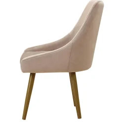 Lot de 2 Chaises Velours Taupe IGOR