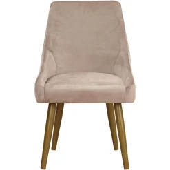 Lot de 2 Chaises Velours Taupe IGOR