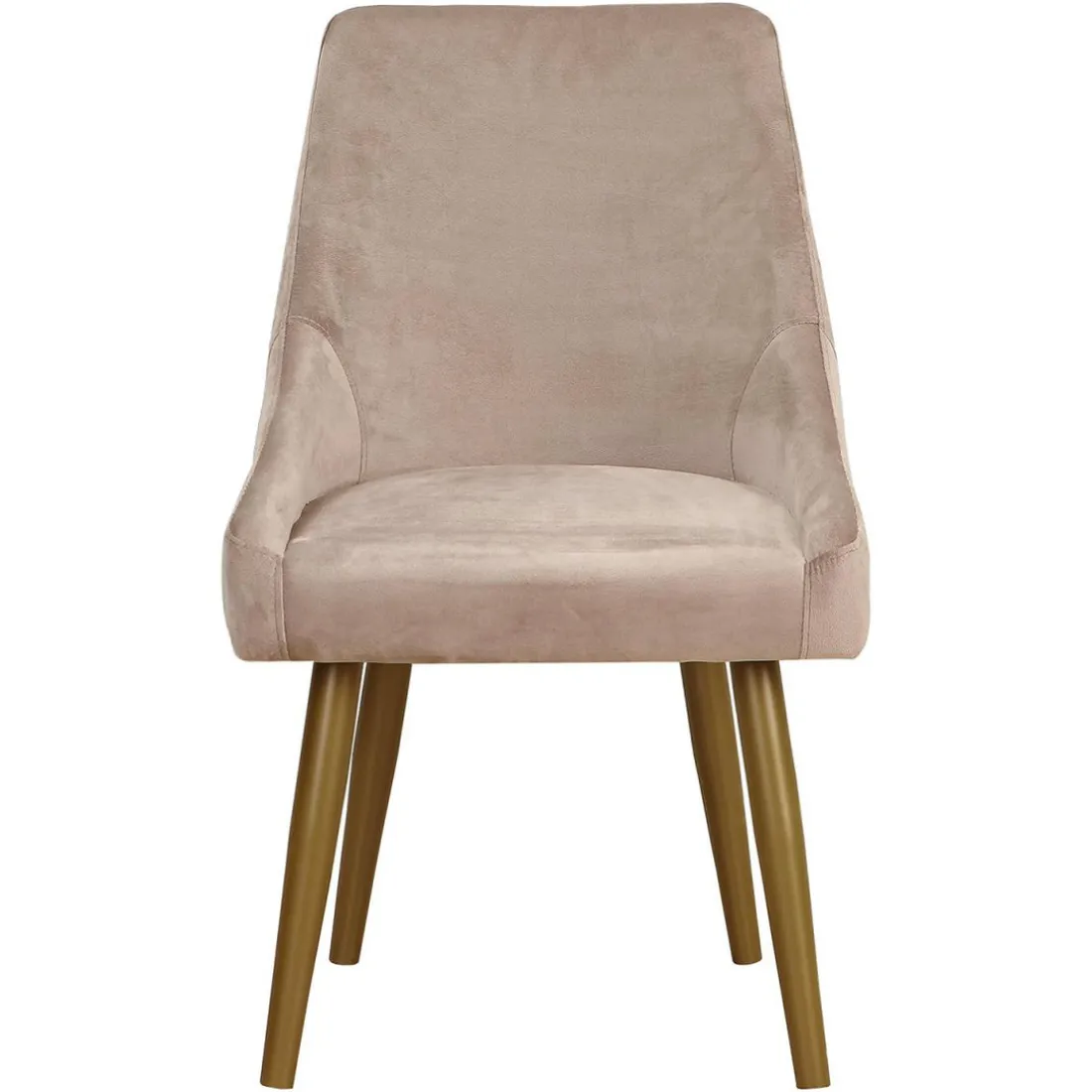 Lot de 2 Chaises Velours Taupe IGOR