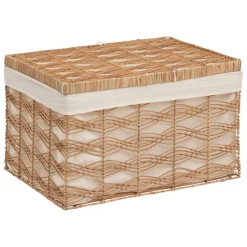 Lot de 3 malles en rotin