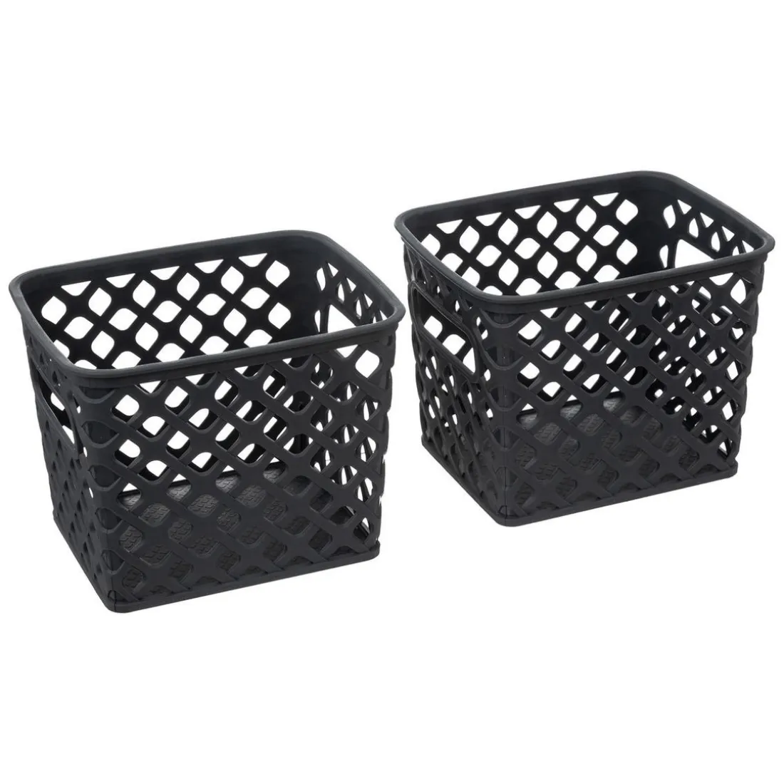 LOT DE 4 PANIER FOLK GRIS
