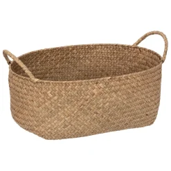 Lot de 3 Paniers paille Naturelle ELORA