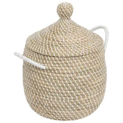 Lot de 2 paniers SOLEYA beige