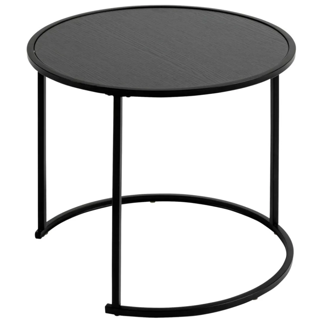 Lot de 3 tables d'appoint Noan noir