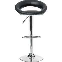 Lot de 2 tabourets de bar noirs