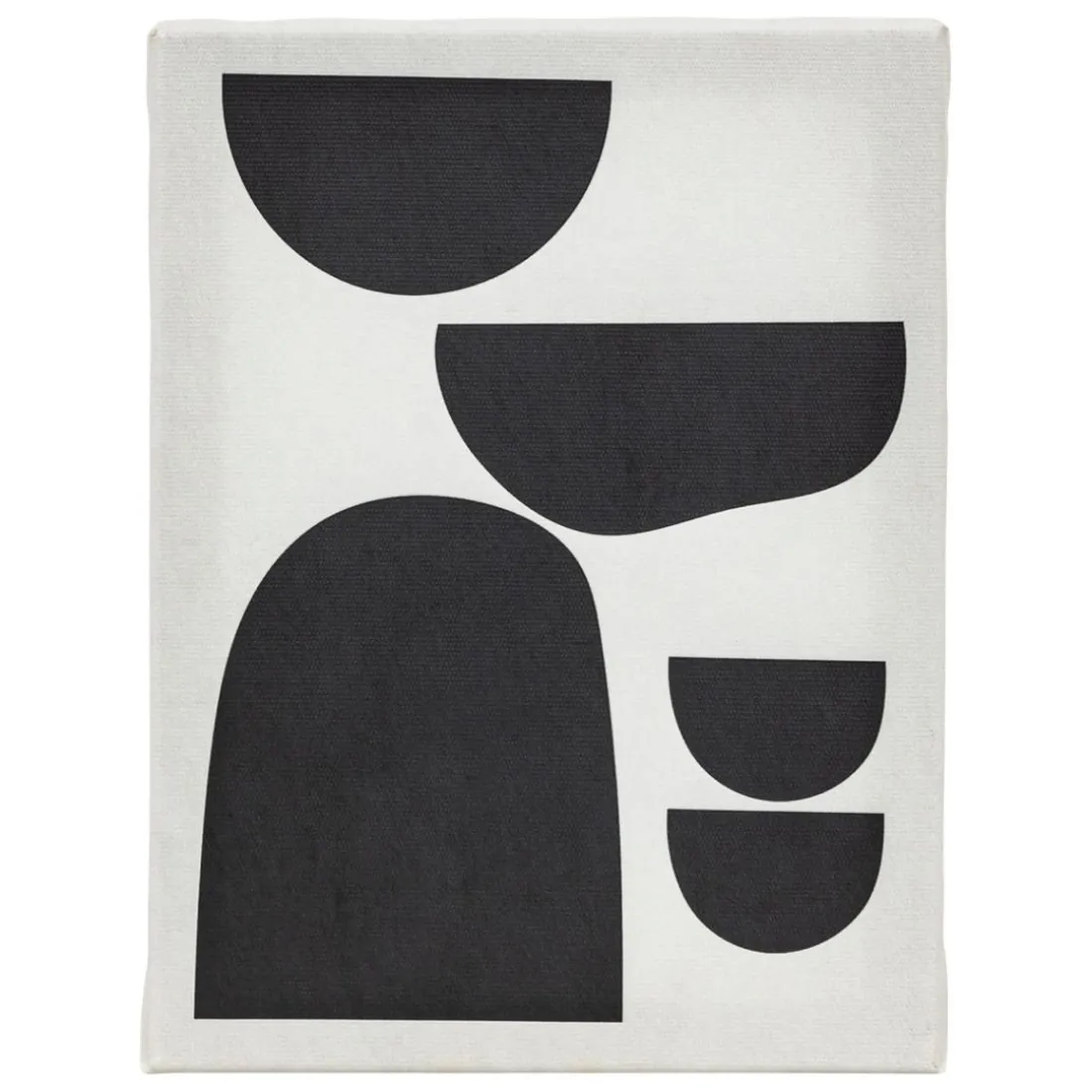 Lot de 5 toiles imprimées Cynthia Noir et blanc