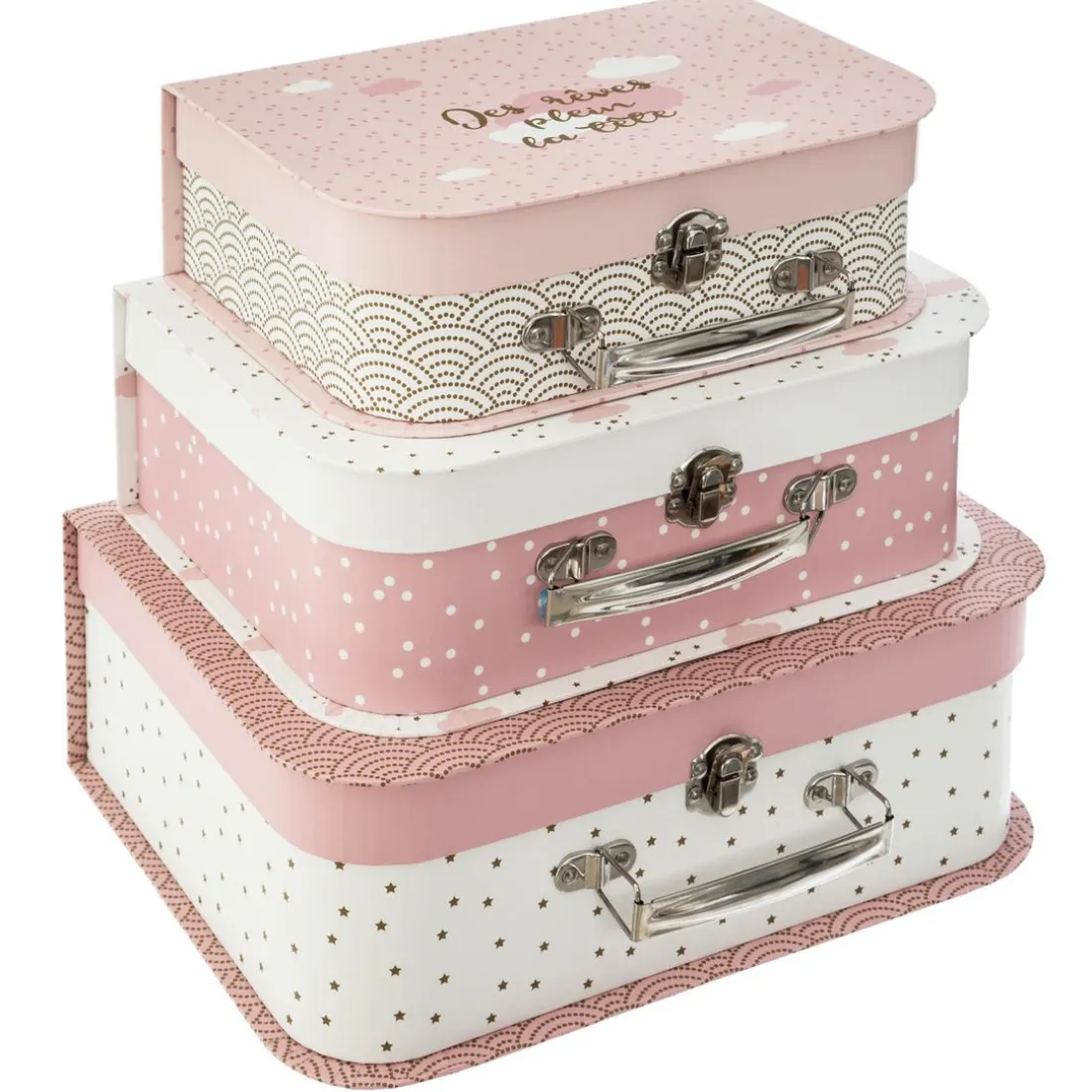 Lot de 3 Valisettes Douceur