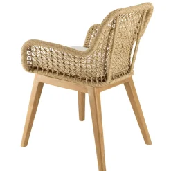 Lot n°31 Salon de jardin teck recyclé rotin synthétique 4 personnes VALERIA