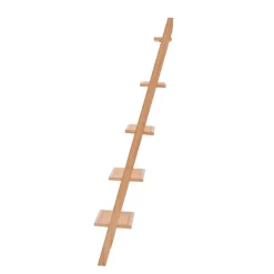 L'étagère murale échelle SMOGEN en bois massif naturel est un meuble au style scandinave fabriquée en pin de haute qualité