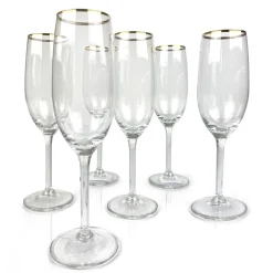 Luxor 6 flutes à champagnes