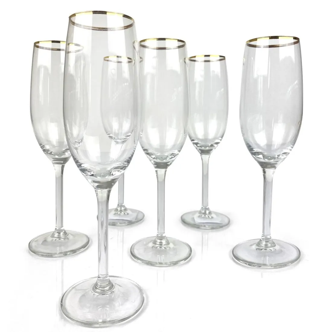 Luxor 6 flutes à champagnes