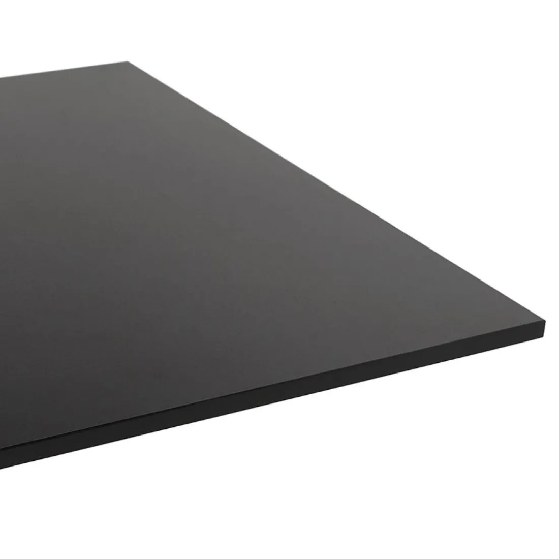 Mange-debout design 'DENVER BAR' noir avec pied en métal brossé