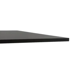 Mange-debout design 'DENVER BAR' noir avec pied en métal brossé