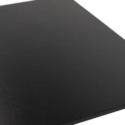 Mange-debout design 'DENVER BAR' noir avec pied en métal brossé