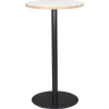 Mange-debout rond 'POLLUX ROUND' blanc avec un pied noir