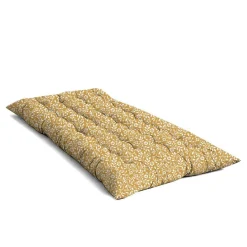 Matelas de sol INDIAN FLOWERS Eden en gaze de coton Ocre