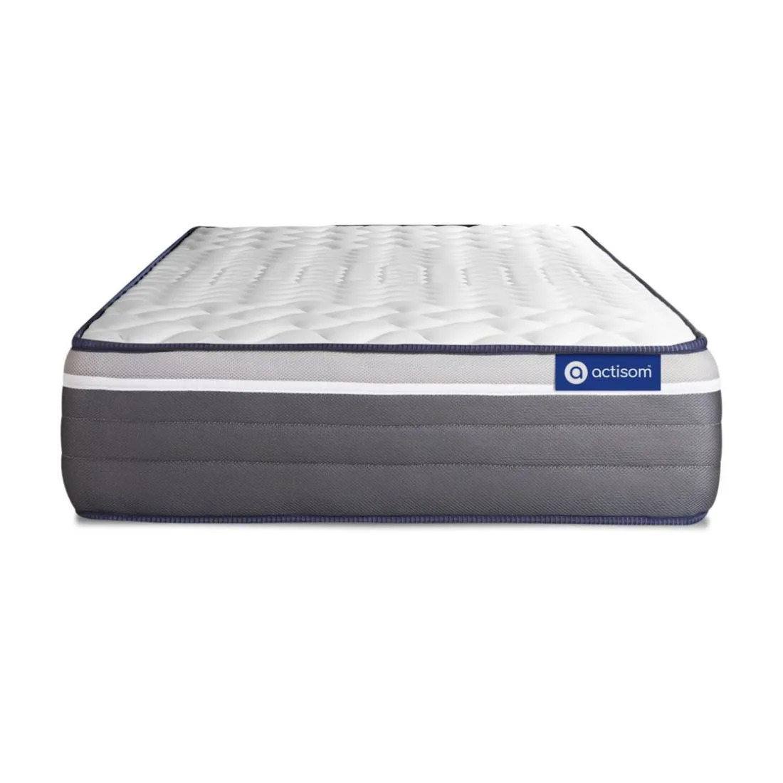 Matelas Latex memoire de forme Maxi epaisseur 7 zones de confort Gris