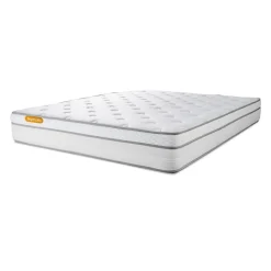 Matelas sommier kit blanc Memo Luxe Ressorts ensaches memoire de forme MAXI epaisseur