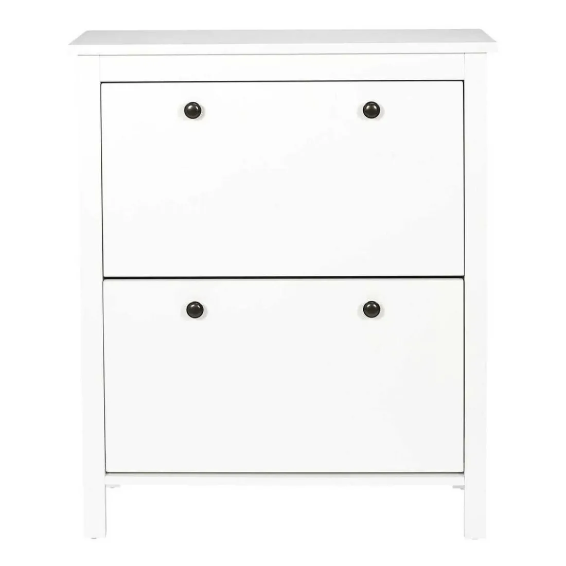 Meuble A Chaussures 2 Portes en Bois blanc