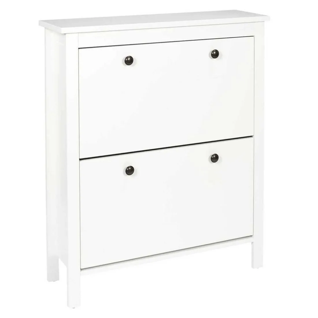 Meuble A Chaussures 2 Portes en Bois blanc