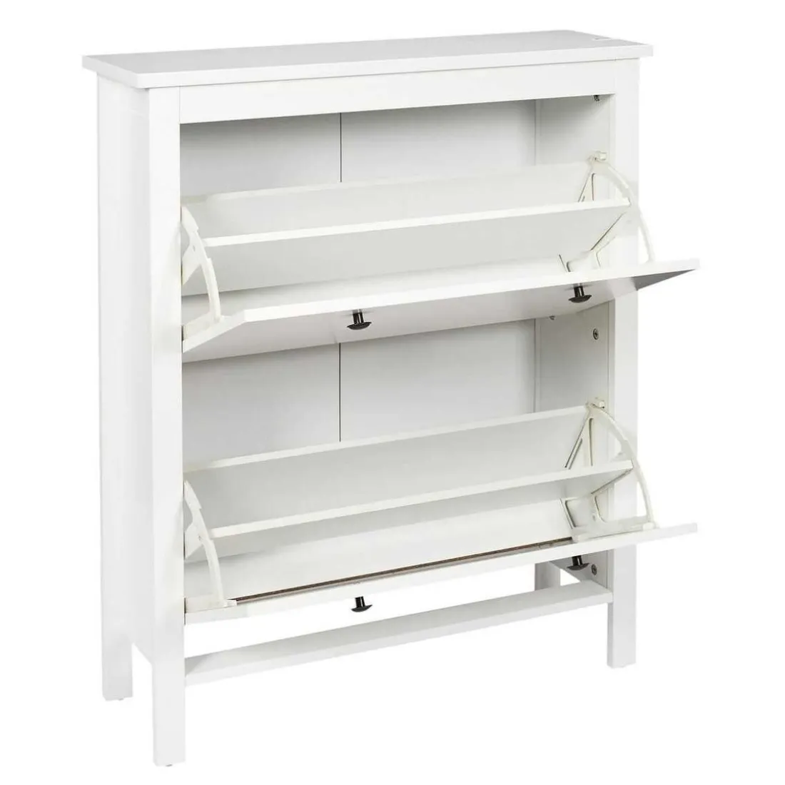 Meuble A Chaussures 2 Portes en Bois blanc
