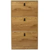 Meuble A Chaussures 3 Portes en Bois