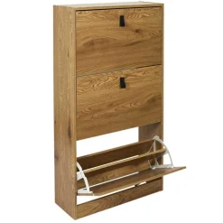 Meuble A Chaussures 3 Portes en Bois