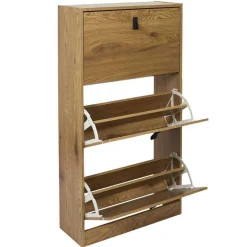 Meuble A Chaussures 3 Portes en Bois