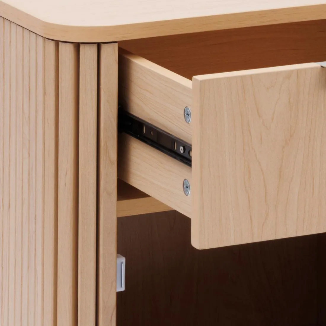 Meuble bas de salle de bain 1 porte Beige