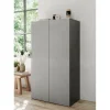 Meuble de rangement 2 portes 6 étagères reglable