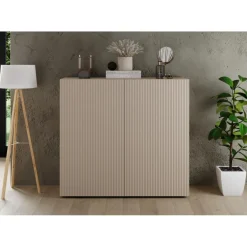 Meuble de rangement 2 portes RIO Panneaux de particules de première qualité Portes en MDF