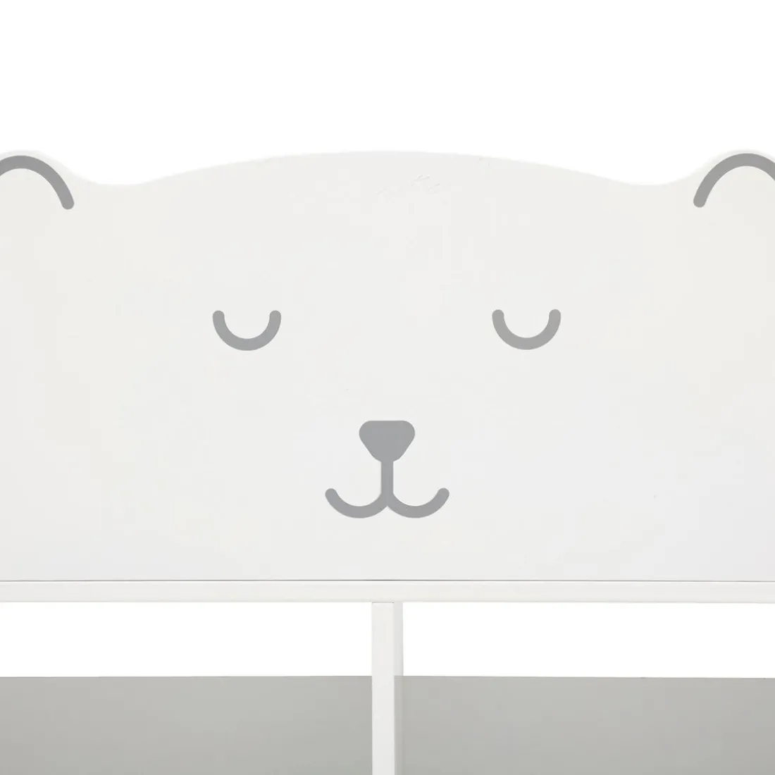 Meuble de rangement ourson 56x30cm en bois blanc