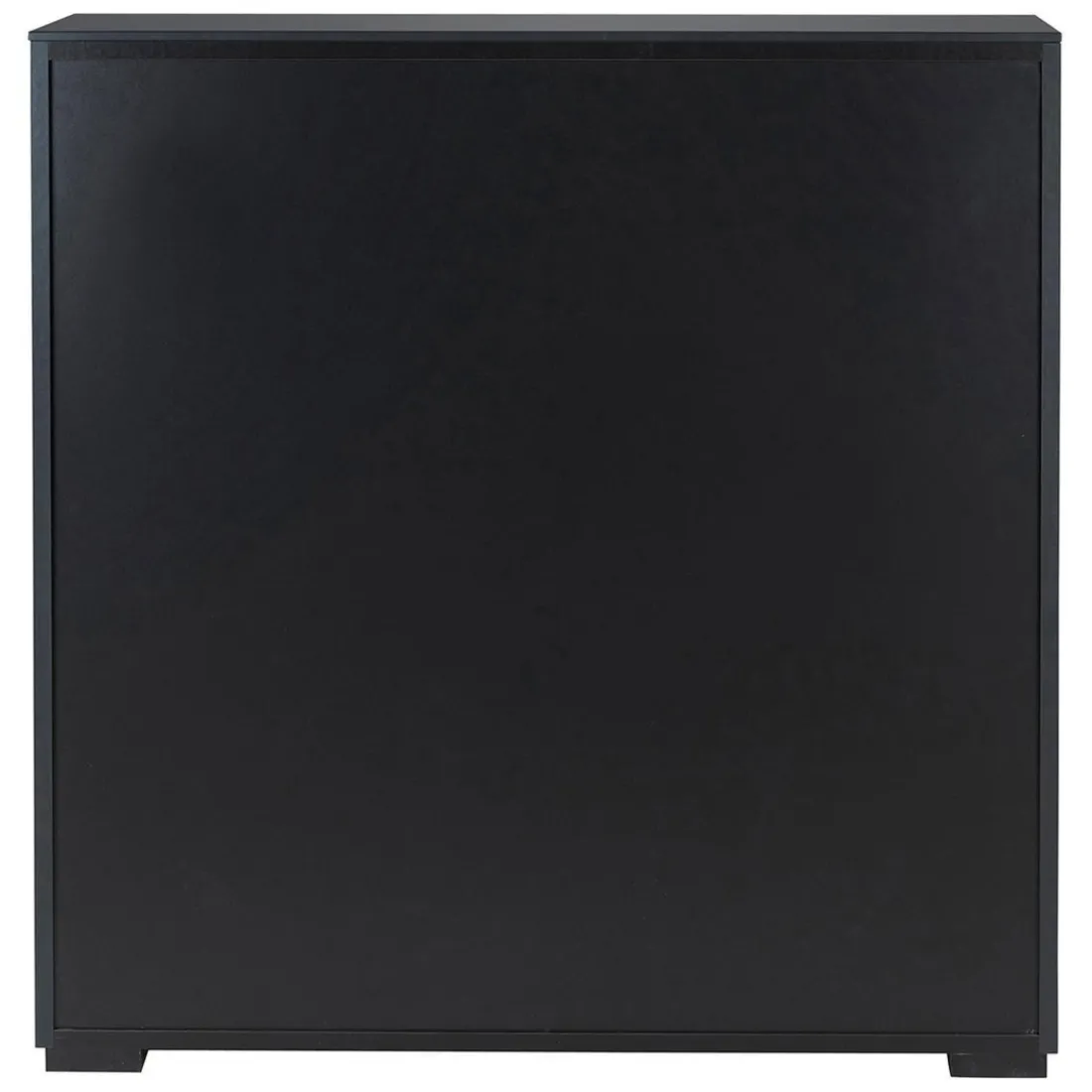 Meuble haut 4 portes chêne naturel et laqué anthracite