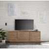 Meuble TV 3 portes chene mercure