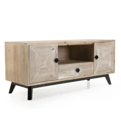 Meuble Tv MANDY Scandi 2 Portes 1 Tiroir 1 Niche