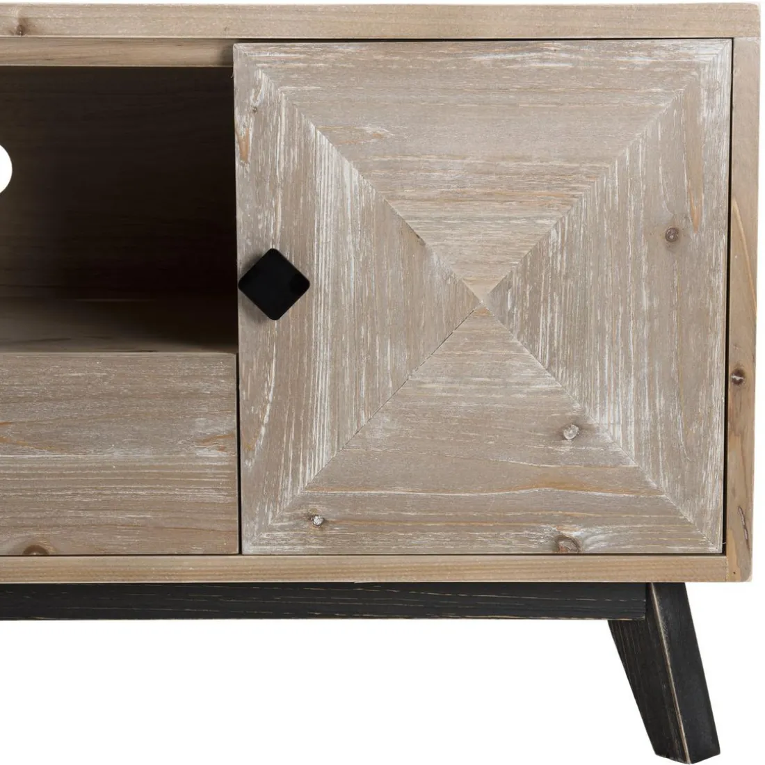 Meuble Tv MANDY Scandi 2 Portes 1 Tiroir 1 Niche