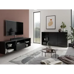 Meubles TV/Hifi Lowboard Dark 4 anthracite