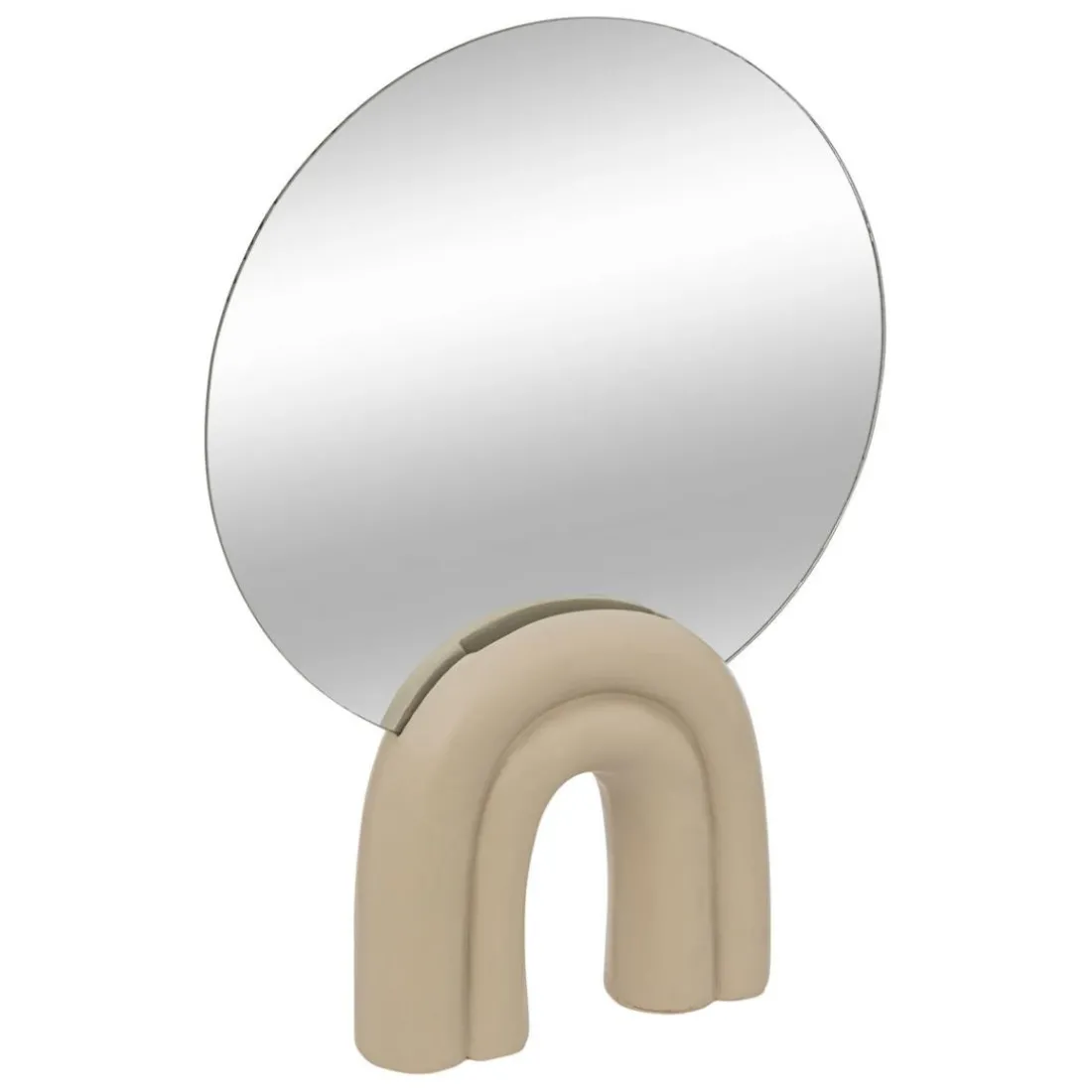 Miroir a poser en résine blanc
