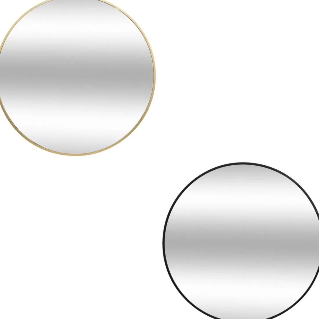Miroir en aluminium alice noir