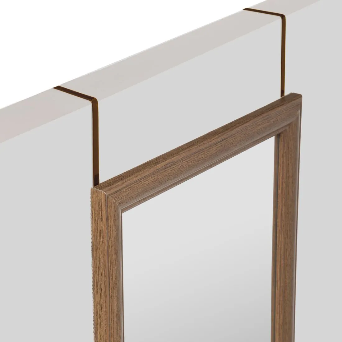 Miroir Porte Plastique Paco marron
