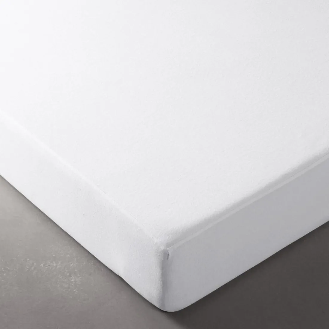 Molleton protege matelas blanc