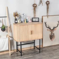 Nordlys - Buffet Scandinave Bois Massif 2 Portes