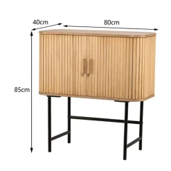 Nordlys - Buffet Scandinave Bois Massif 2 Portes